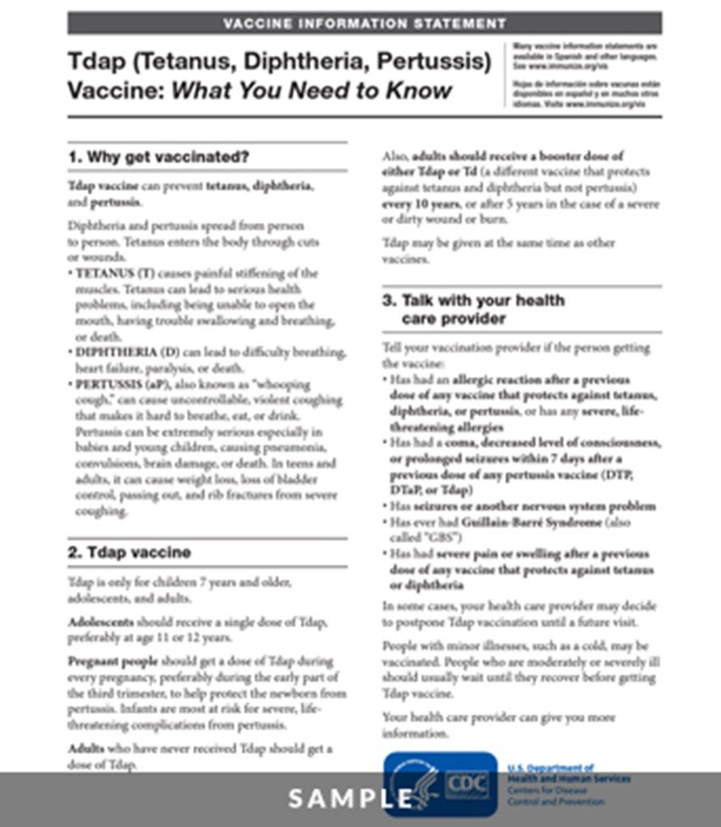 Vaccine Information Statements