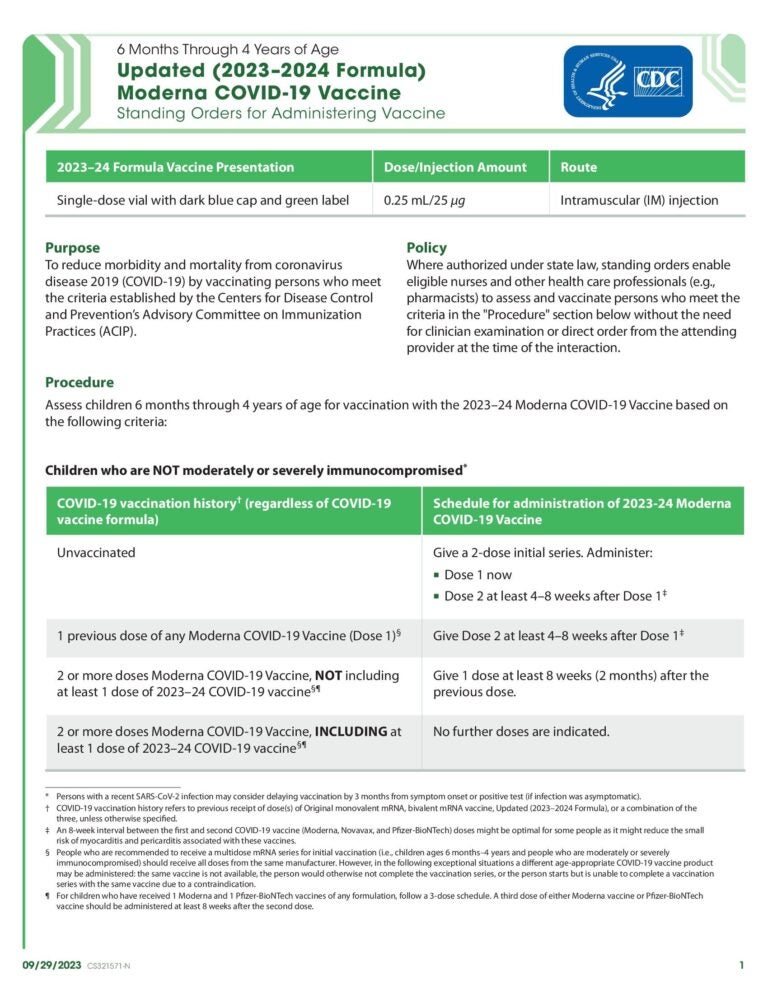 Clinical Resources: Standing Orders Templates | Immunize.org