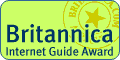 Britannica Internet Guide Award logo.